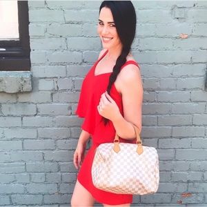 LV Speedy 30 Damier Azure.